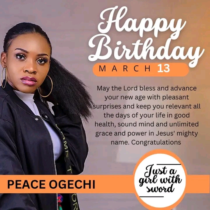 Happy birthday to Odoemenam Peace Ogechi