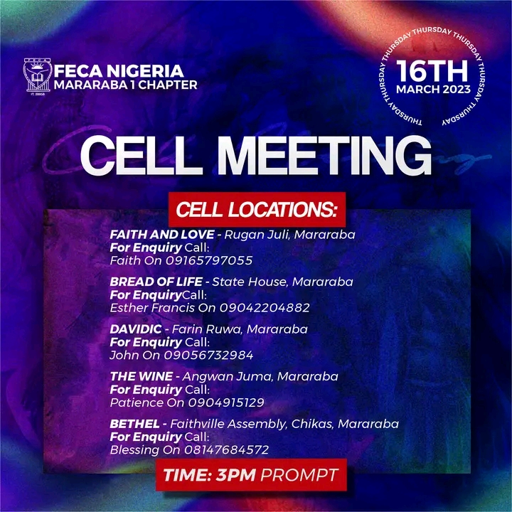 Cell meetings and what to expect
