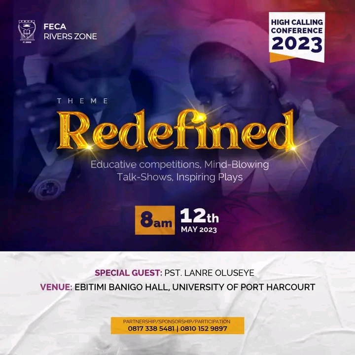 High Calling Conference set to hold in FECA Rivers