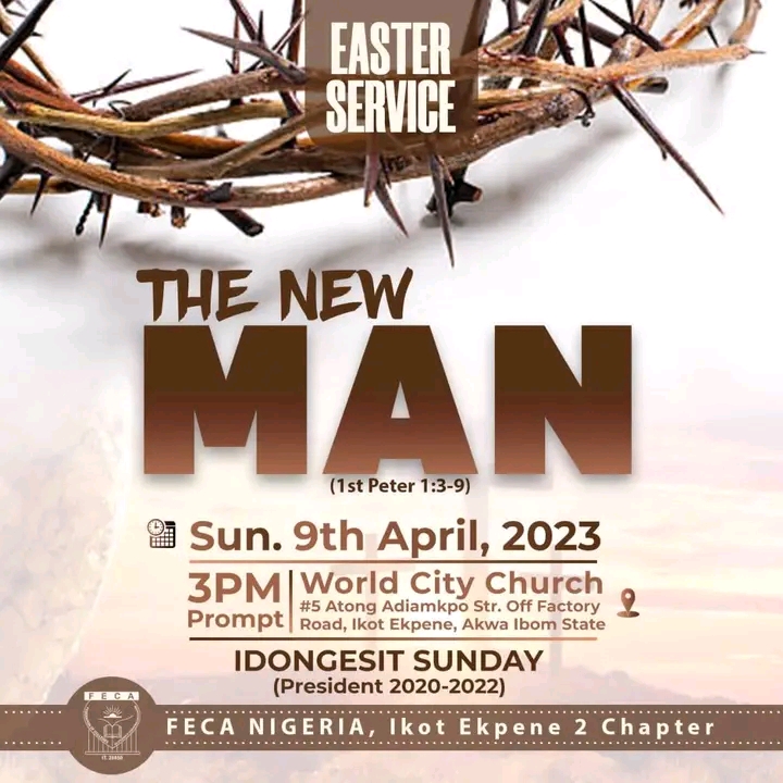 Easter Service in FECA Nigeria Ikot Ekpene2 chapter was lit