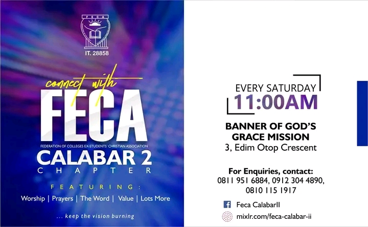 Connect with FECA Nigeria Calabar 2 chapter Today