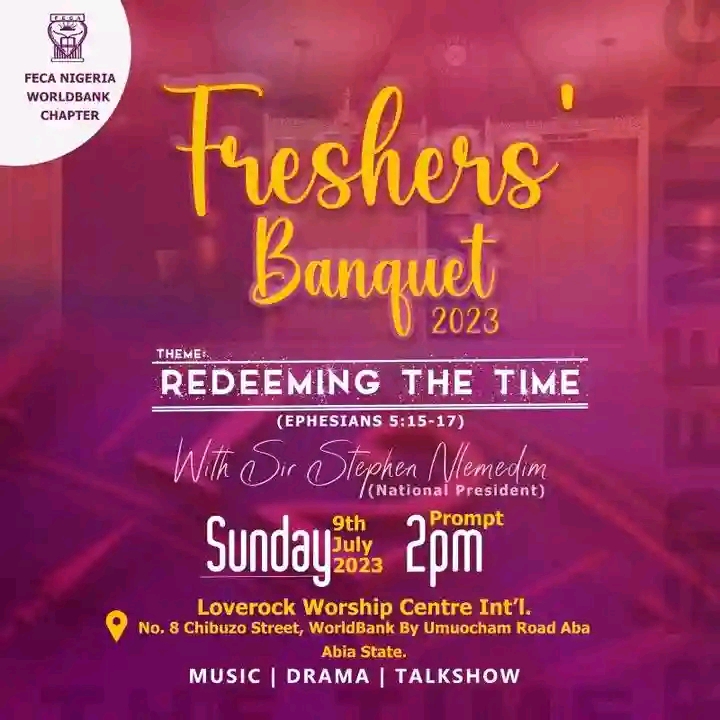 It is the Season of Freshers Banquet in FECA 2023