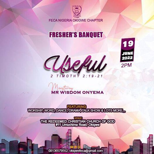 Anticipate: Freshers Banquet in FECA Okigwe Chapter, 2022