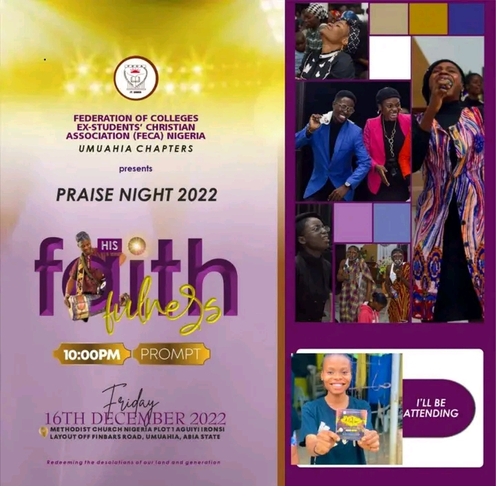 FECA Nigeria Umuahia chapter is set to hold praise night this December