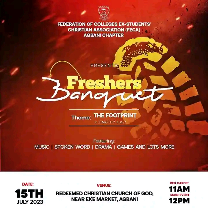 FECA Nigeria Agbani chapter is set for Freshers Banquet
