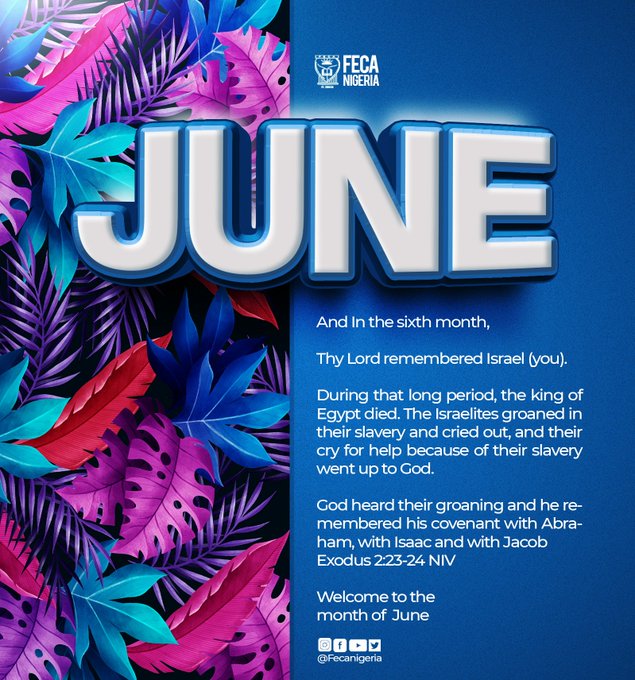 Welcome to the month of June