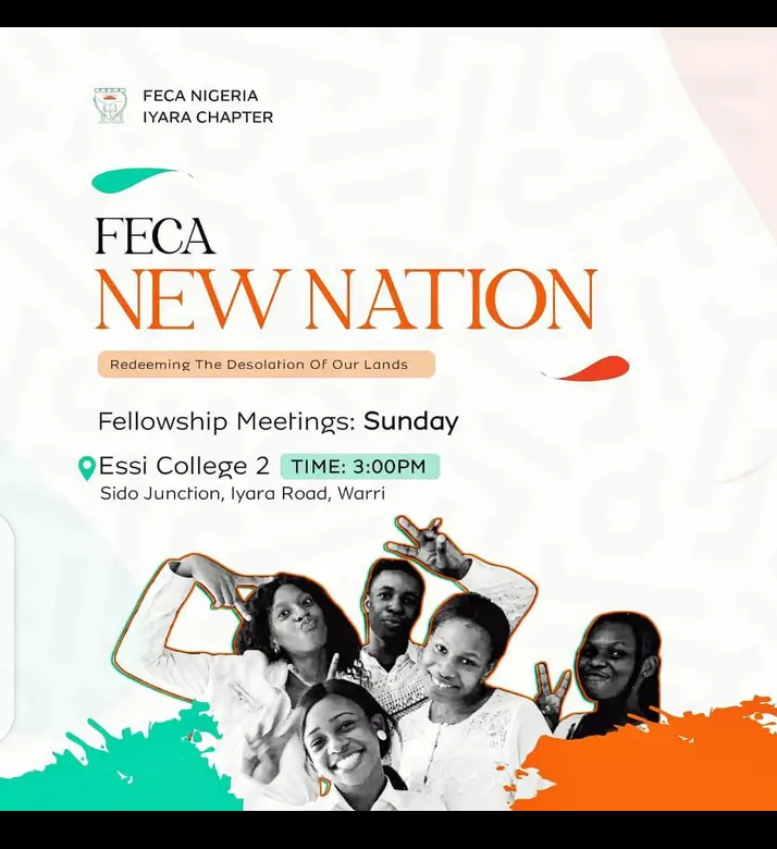 Fellowship with us at FECA Iyara chapter...