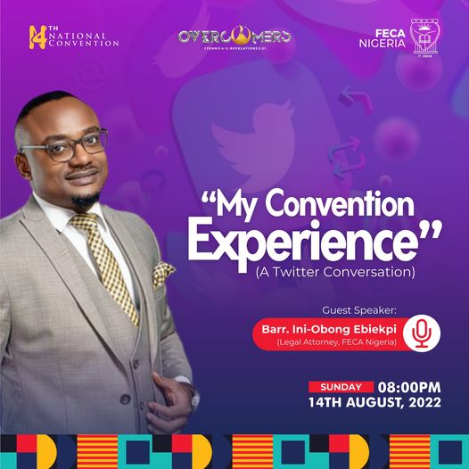 Barr. Ini-obong Ebiekpi  on his convention experience this Sunday by 8PM 