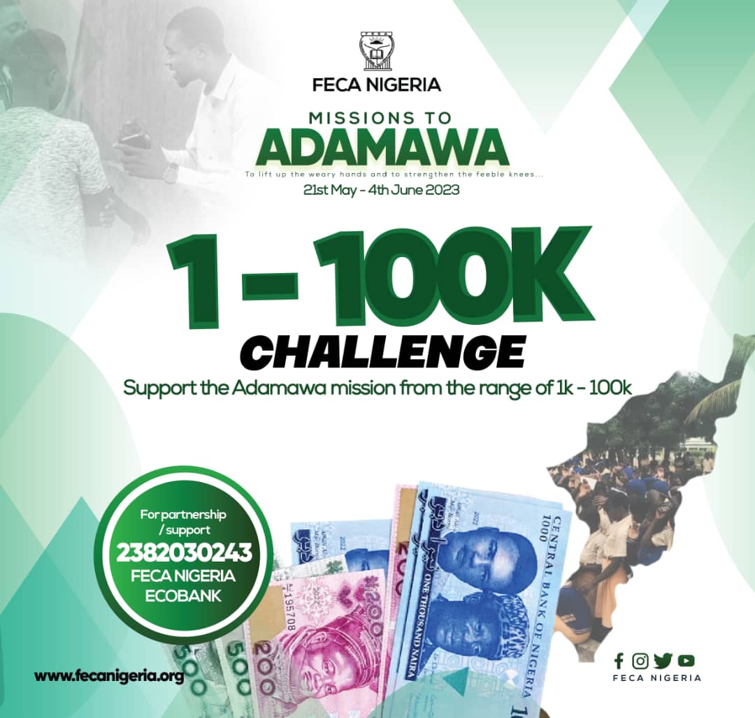 CALL TO SUPPORT: Support Missions to Adamawa today!!