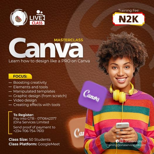 Professional Canva design with Oluwasheyi Ashiru