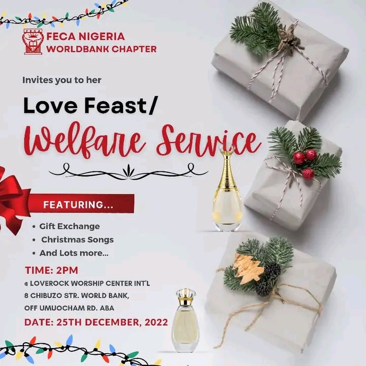 FECA Worldbank chapter is set for Christmas service!